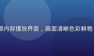 91看网页版高清视频内容播放界面，画面清晰色彩鲜艳，播放器控件简洁易用